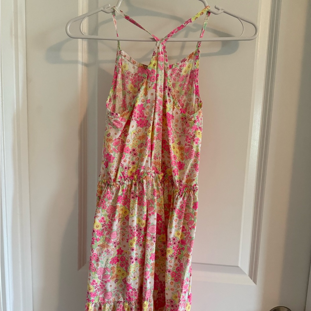 The Children's Place Girls Floral Pink & Yellow Sundress - L (10-12) - Preloved